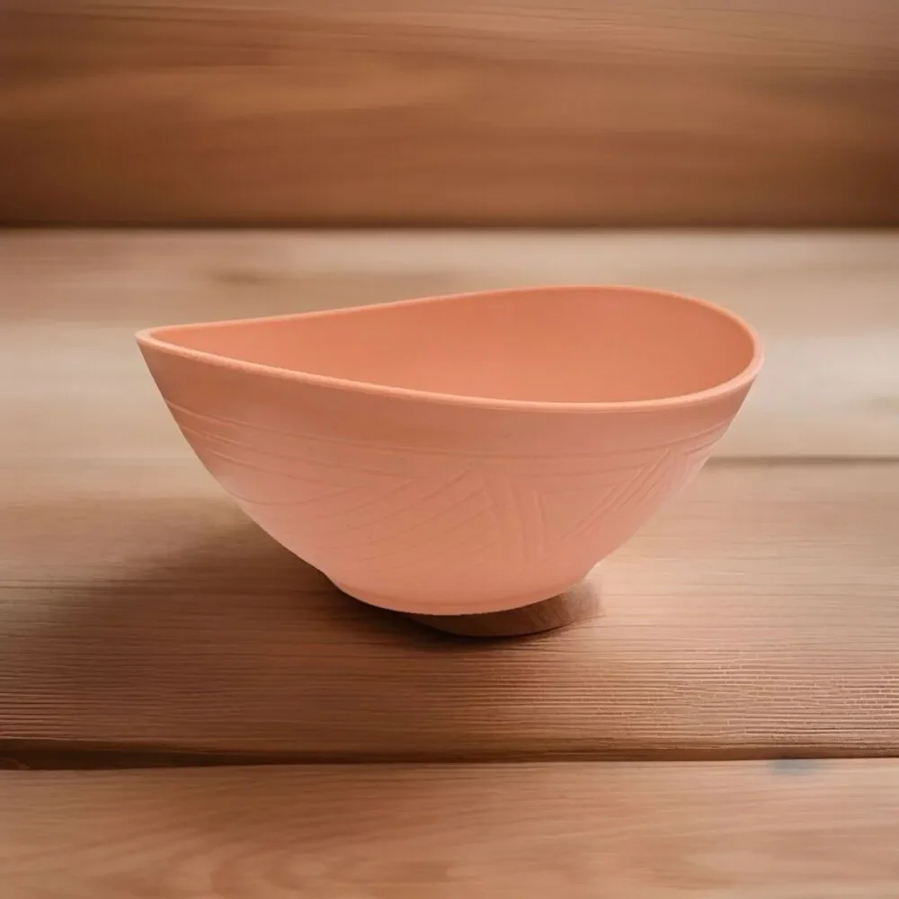 Homienly 26 oz Wheat Straw Bowls Mondrian Style Set of 4 Mixed Colors